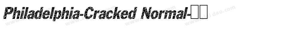 Philadelphia-Cracked Normal字体转换